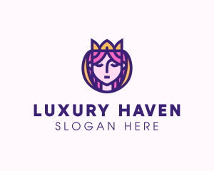 Beautiful Royal Queen logo design