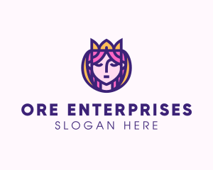 Beautiful Royal Queen logo design