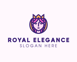 Beautiful Royal Queen logo design