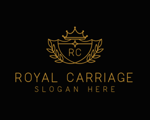 Royal Shield Wreath  logo design