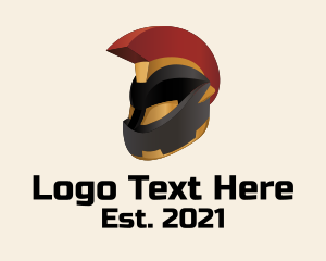 Gaming - Gladiator Motorcycle Helmet logo design