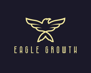 Yellow Eagle Bird logo design