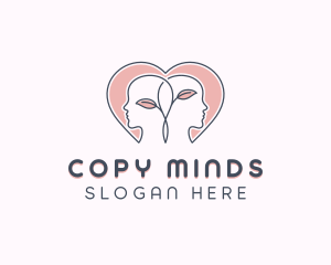 Mental Health Counseling Heart logo design