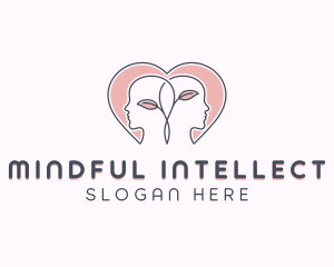 Mental Health Counseling Heart logo design