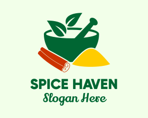 Organic Cinnamon Spice Bowl logo design