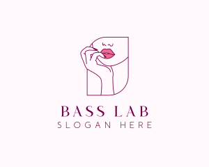 Beauty Cosmetic Lips logo design