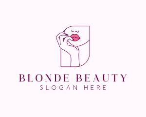 Beauty Cosmetic Lips logo design