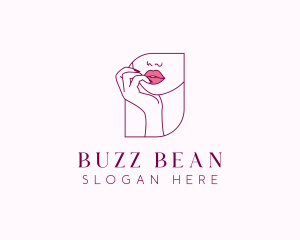 Beauty Cosmetic Lips logo design