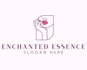 Beauty Cosmetic Lips logo design