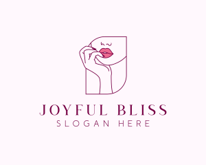 Beauty Cosmetic Lips logo design