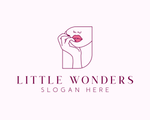 Beauty Cosmetic Lips logo design