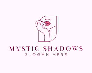 Beauty Cosmetic Lips logo design