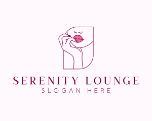 Beauty Cosmetic Lips logo design