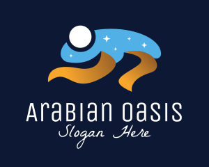 Desert Star Arabian Night logo design