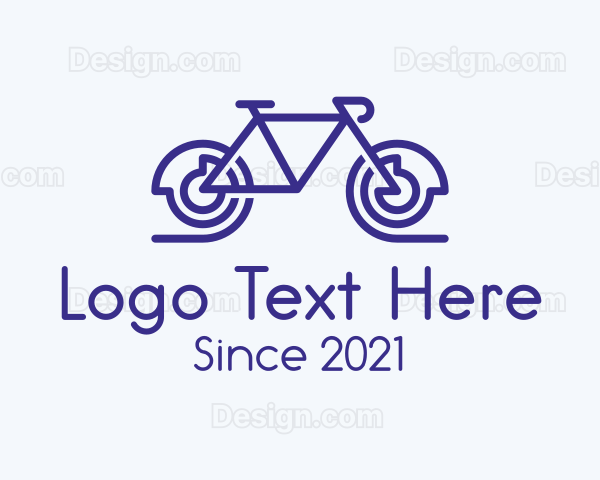 Blue Exercise Bike Logo