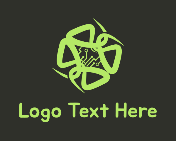 Glow logo example 1