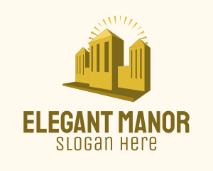 Gold Fancy Building logo design