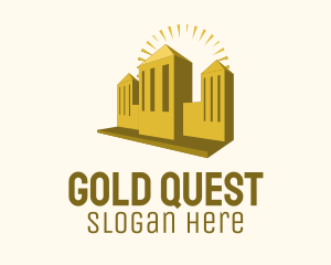 Gold Fancy Building logo design