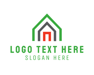 Rent - Triangle House Property logo design