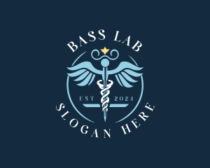 Medical Clinic Caduceus logo design