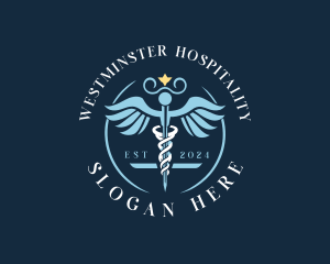 Medical Clinic Caduceus logo design