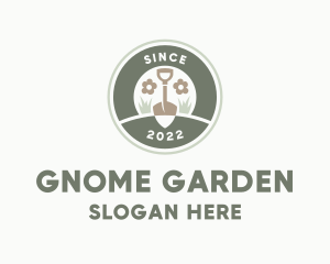 Gardening Shovel Lawn logo design