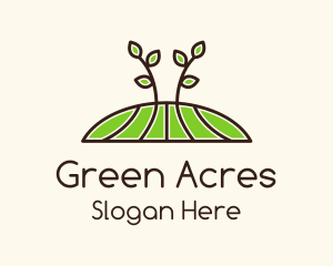 Plant Field Farming logo design