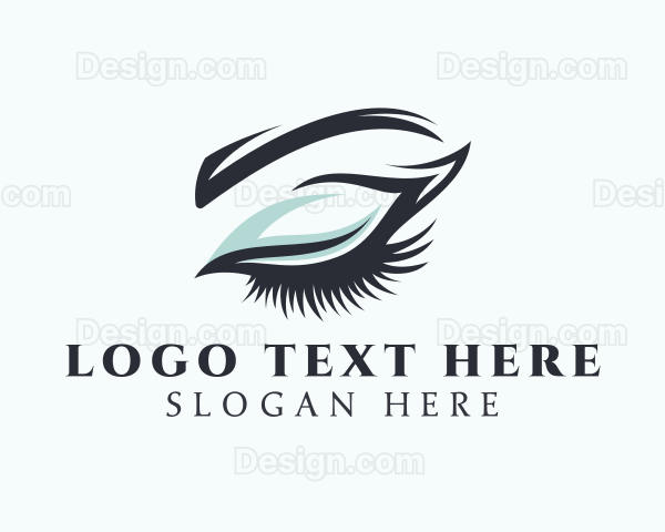 Eyeshadow Glam Cosmetic Logo