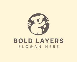 Koala Bear Animal logo design