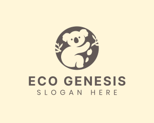 Koala Bear Animal logo design