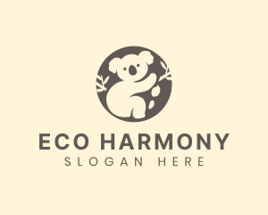 Koala Bear Animal logo design