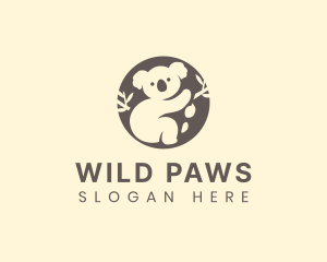 Koala Bear Animal logo design