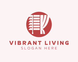 Window Curtain Blind logo design