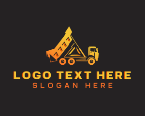 Dump Truck Vehicle Logo