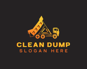 Dump Truck Vehicle logo design