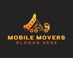 Dump Truck Vehicle logo design