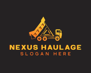 Dump Truck Vehicle logo design