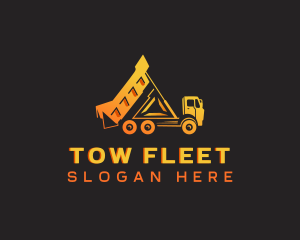 Dump Truck Vehicle logo design