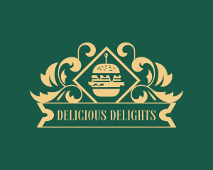 Gourmet Burger Cafeteria logo design