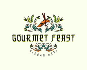 Gourmet Culinary Sushi logo design