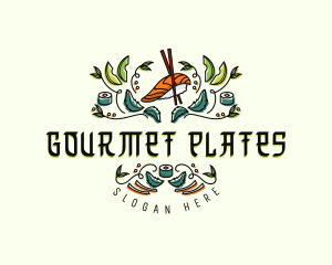 Gourmet Culinary Sushi logo design