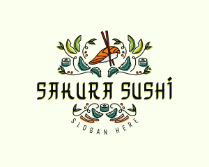 Gourmet Culinary Sushi logo design