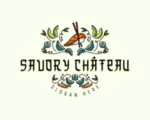 Gourmet Culinary Sushi logo design