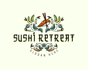 Gourmet Culinary Sushi logo design