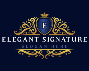 Elegant Crest Crown logo design