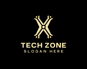 Tech Electronics Letter X logo