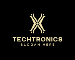 Tech Electronics Letter X logo