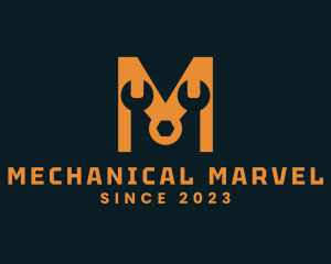 Wrench Cog Car Mechanic logo design