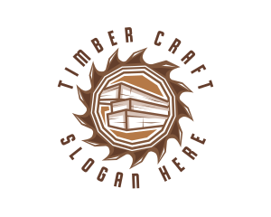 Lumber Wood Cutting  logo