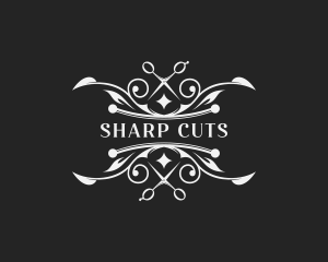 Upscale Hairdresser Shears logo design